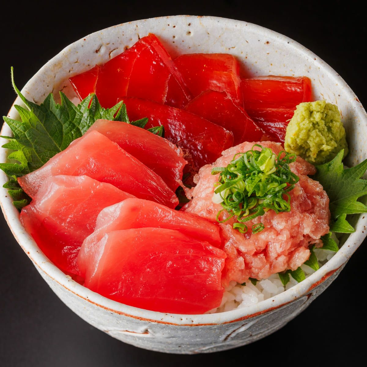 天然めばちまぐろ切り落とし　天然きはだまぐろお造り　ねぎとろ　しあわせセット