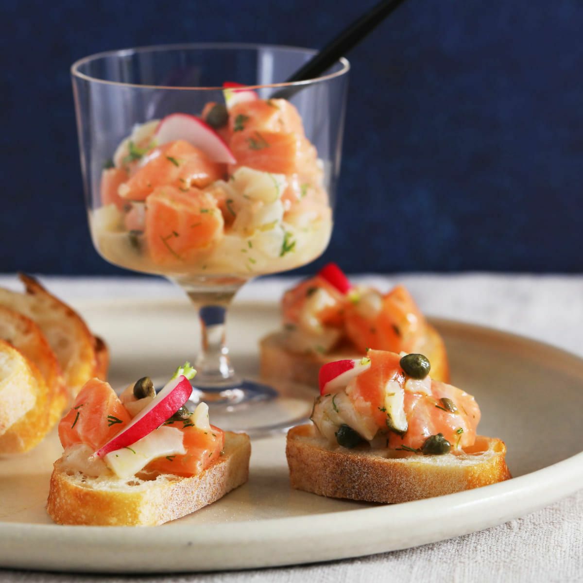 アイスバーグサーモンとほたてのコンフィ